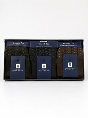 Vintage Monsieur Givenchy Men’s Dress Socks 3 Pair Boxed Set NWT